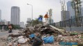 Hà Nội: Đường mới tại quận Cầu Giấy thành nơi đổ rác thải