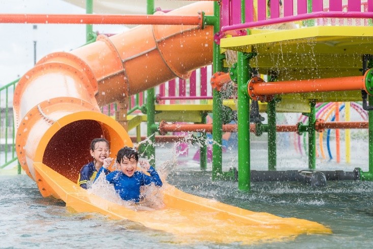 Công viên nước Splash – một trong những tiện ích miễn phí tại ALMA Resort