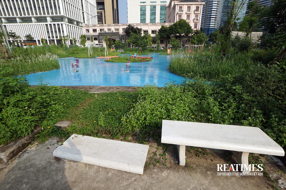 Hà Nội: Cỏ mọc um tùm, rác thải bốc mùi ở công viên hồ điều hoà 744 tỷ đồng- Ảnh 16. Hà Nội: Cỏ mọc um tùm, rác thải bốc mùi ở công viên hồ điều hoà 744 tỷ đồng- Ảnh 16.