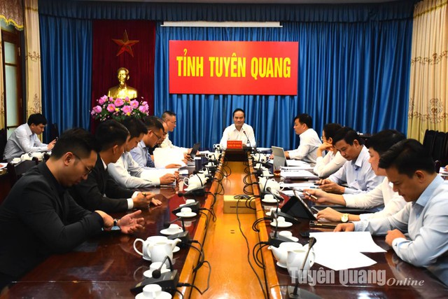 Tuyên Quang: UBND tỉnh họp về tiến độ triển khai Dự án Flamingo Tân Trào- Ảnh 1.