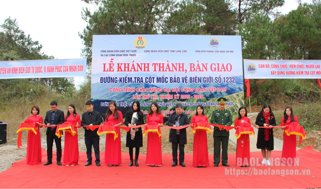 Lạng Sơn: Khánh thành công trình đường kiểm tra cột mốc biên giới số 1232- Ảnh 1.