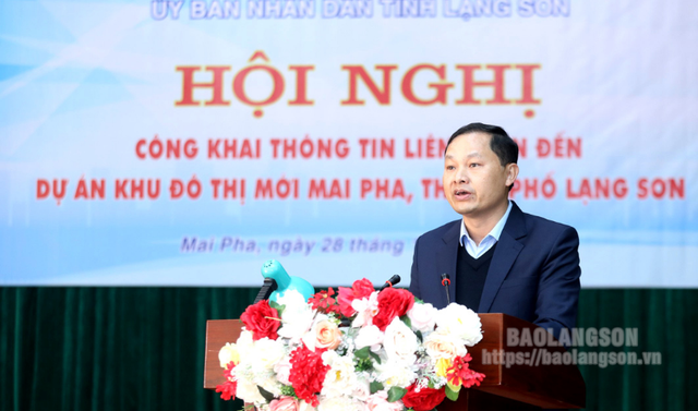 Lạng Sơn: Công khai thông tin Dự án khu đô thị mới Mai Pha- Ảnh 2.