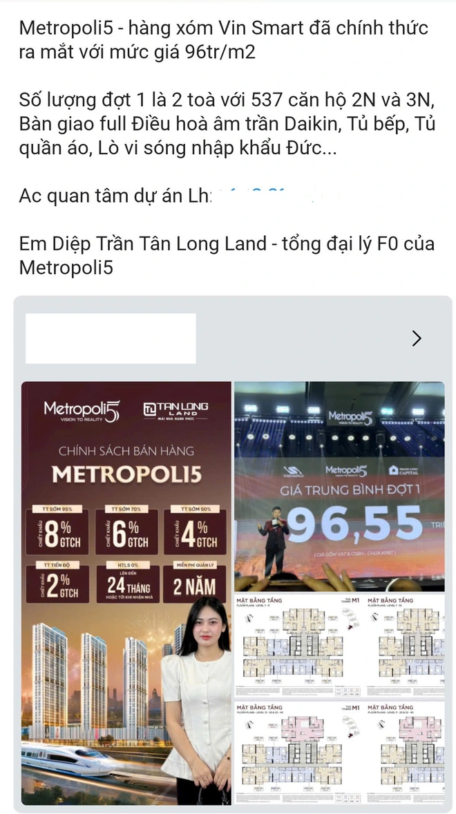 Dự án Metropoli5 (Hà Nội): Chưa đủ điều kiện mở bán, xuất hiện môi giới chào mời khách hàng "booking"- Ảnh 5.