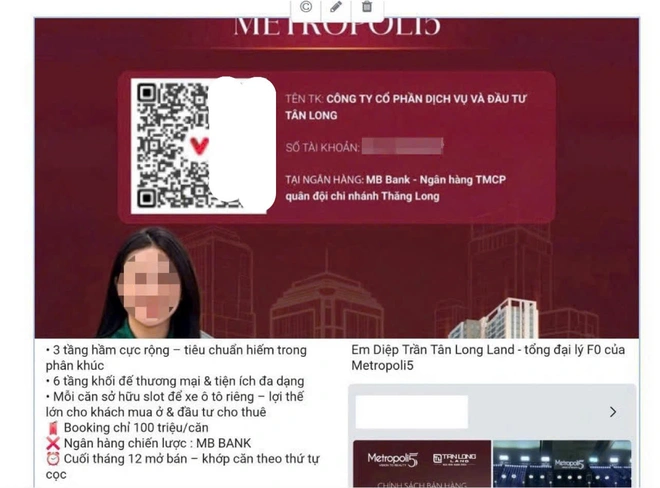 Dự án Metropoli5 (Hà Nội): Chưa đủ điều kiện mở bán, xuất hiện môi giới chào mời khách hàng "booking"- Ảnh 6.