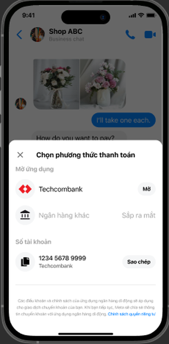 Techcombank tích hợp tính năng chuyển tiền qua Messenger, nâng cao trải nghiệm giao dịch liền mạch cho khách hàng- Ảnh 2.