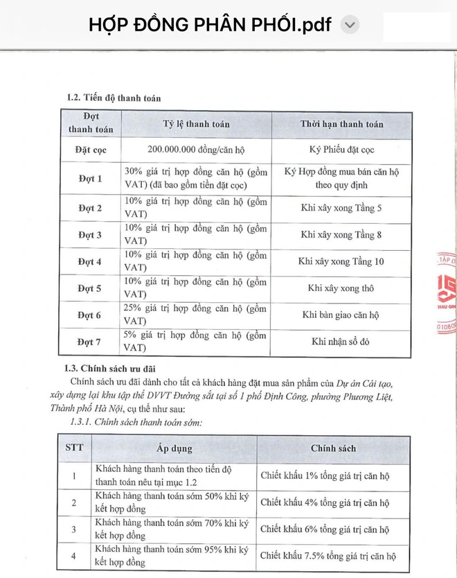 Dự án số 1 Định Công (Hà Nội) đang làm móng, "cò mồi" tung chiêu bán nhà "2 giá"- Ảnh 2.