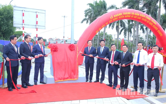 Ninh Bình: Khánh thành và gắn biển nhiều dự án công trình giao thông trọng điểm- Ảnh 5.