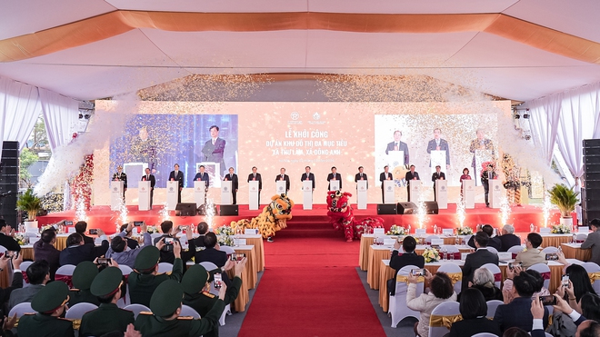 Khởi công dự án khu đô thị đa mục tiêu xã Thư Lâm, xã Đông Anh (Hà Nội)- Ảnh 1.