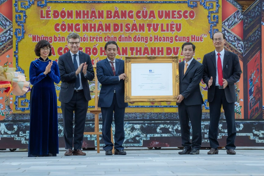 Thừa Thiên Huế: Đón Bằng công nhận di sản tư liệu khu vực châu Á - Thái Bình Dương của UNESCO- Ảnh 2.