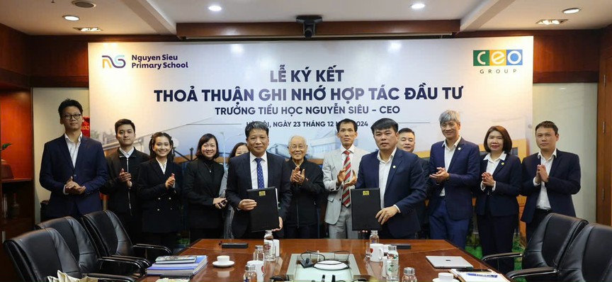 Tập đoàn CEO và Trường Tiểu học Nguyễn Siêu hợp tác phát triển giáo dục- Ảnh 3.