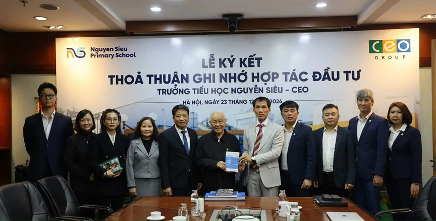 Tập đoàn CEO và Trường Tiểu học Nguyễn Siêu hợp tác phát triển giáo dục- Ảnh 6.