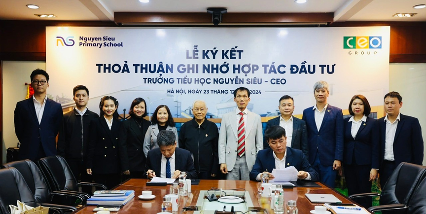 Tập đoàn CEO và Trường Tiểu học Nguyễn Siêu hợp tác phát triển giáo dục- Ảnh 1.