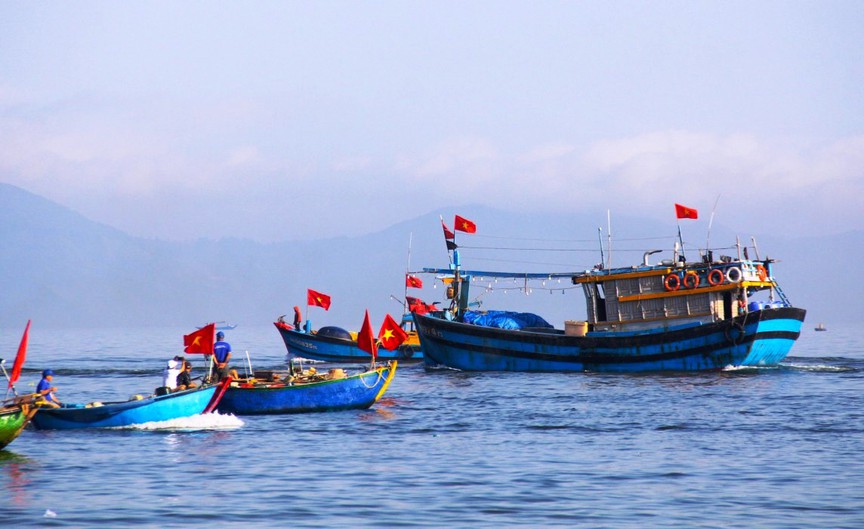 Người dân vùng biển Đà Nẵng, Quảng Nam tổ chức lễ hội cầu ngư mong vụ mùa bội thu- Ảnh 4.