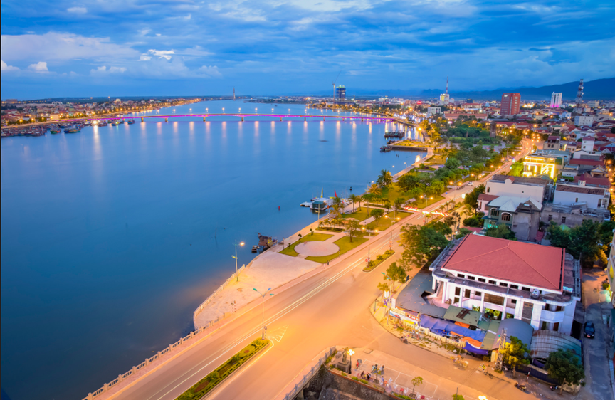 Thành phố Đồng Hới, Quảng Bình ngày càng phát triển. (Ảnh minh họa: Loner Nguyễn)