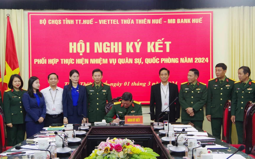 Thừa Thiên Huế: Bộ Chỉ huy Quân sự tỉnh ký kết với các đơn vị, phối hợp thực hiện nhiệm vụ quân sự, quốc phòng năm 2024- Ảnh 5.