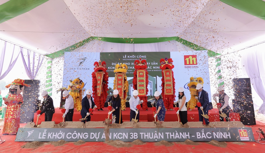 Bắc Ninh: KCN Việt Nam khởi công dự án nhà xưởng và nhà kho xây sẵn tại khu công nghiệp Thuận Thành III- Ảnh 1.