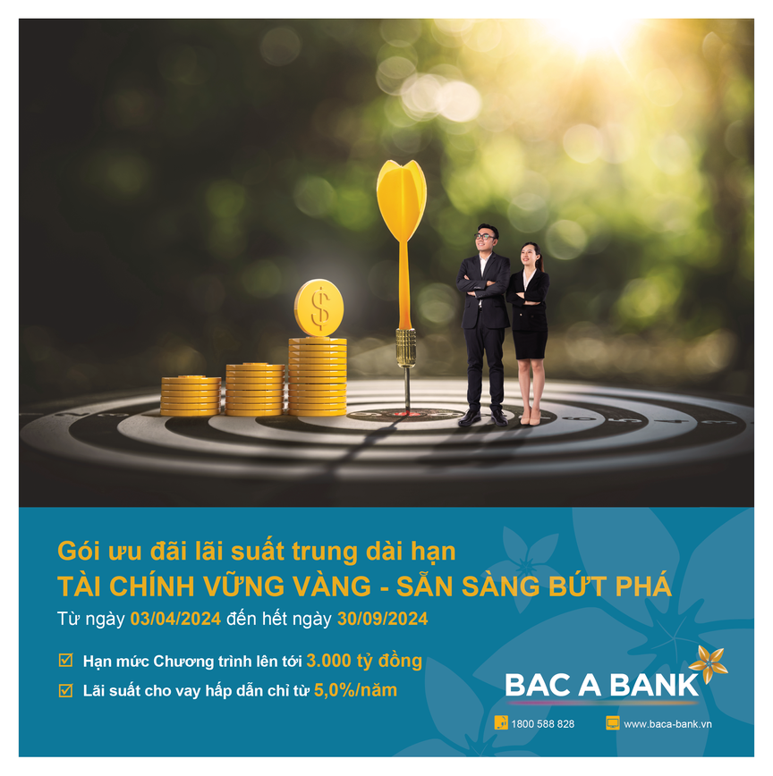 BAC A BANK ưu đãi lãi suất vay - trao doanh nghiệp "đặc quyền vượt trội để bứt phá kinh doanh"- Ảnh 1.