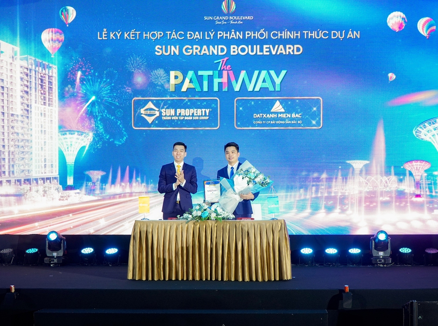 Bất động sản Bắc Bộ là đơn vị phân phối chính thức Tổ hợp căn hộ cao cấp The Pathway Sầm Sơn của Sun Group- Ảnh 1.