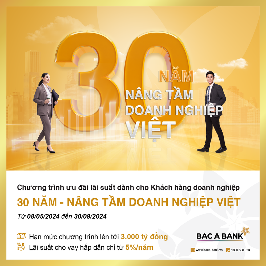 BAC A BANK ưu tiên lãi suất cho khách hàng doanh nghiệp hướng tới phát triển bền vững- Ảnh 1.