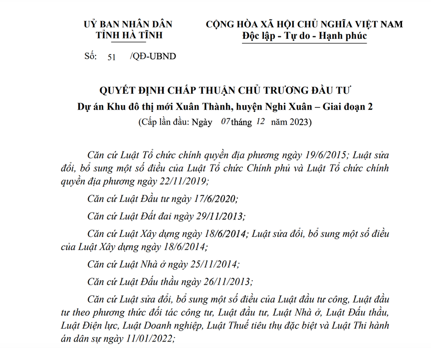 Toàn Thắng là nhà đầu tư duy nhất đăng ký thực hiện Khu đô thị mới Xuân Thành - Giai đoạn 2- Ảnh 1.