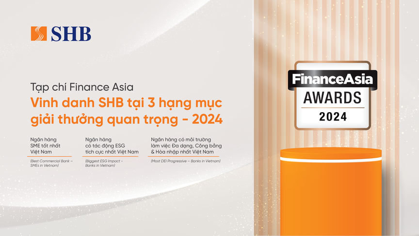 SHB chiến thắng 03 giải thưởng quan trọng tại FinanceAsia Awards 2024- Ảnh 1.