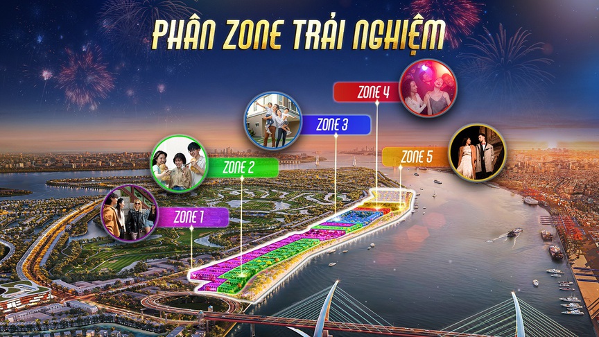 Quy hoạch thông minh với từng zone trải nghiệm cho các đối tượng khách hàng tạo nên một hành trình trải nghiệm trọn vẹn