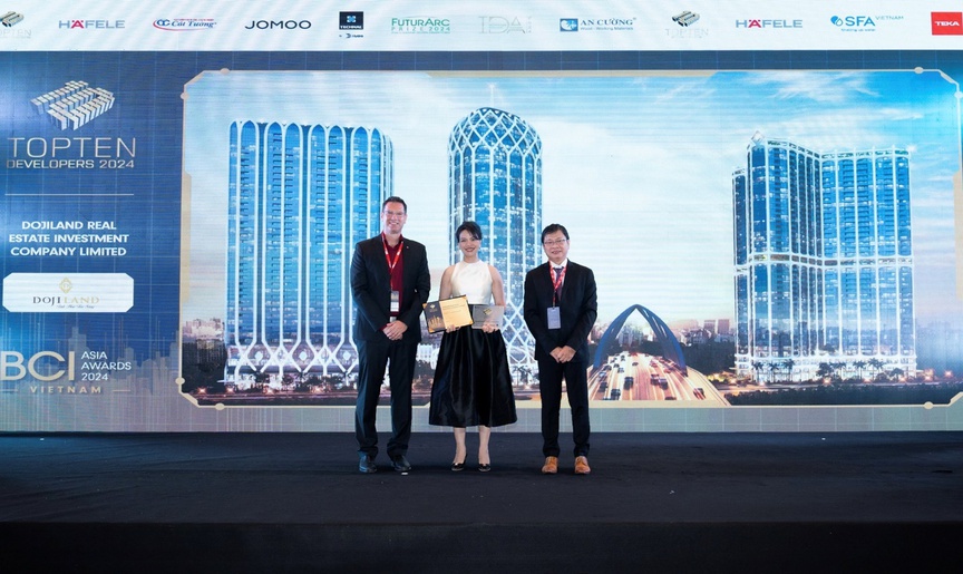 DOJILAND đạt Top 10 nhà phát triển Bất động sản hàng đầu Việt Nam tại BCI Asia Awards 2024- Ảnh 1.