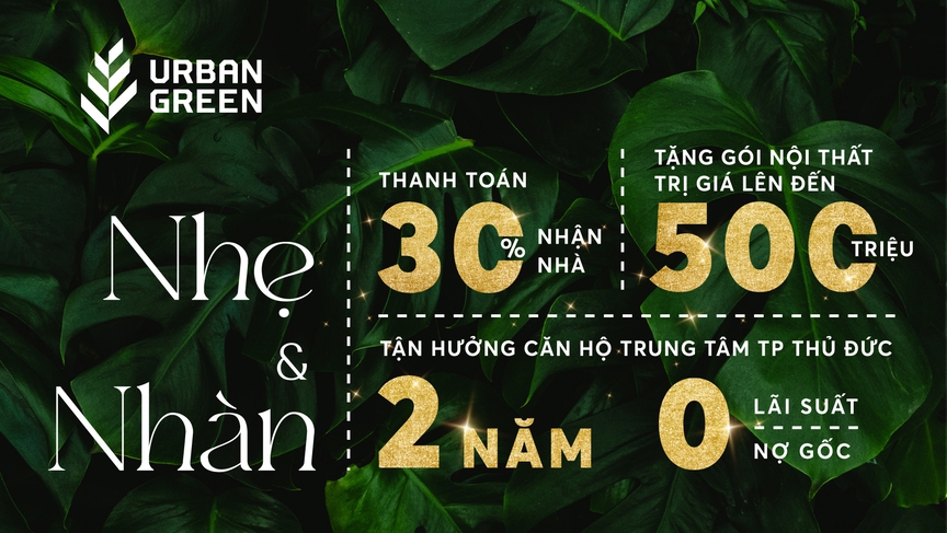 Độc đáo chương trình ưu đãi riêng cho dòng căn hộ lớn sắp hoàn thiện tại Urban Green- Ảnh 3.