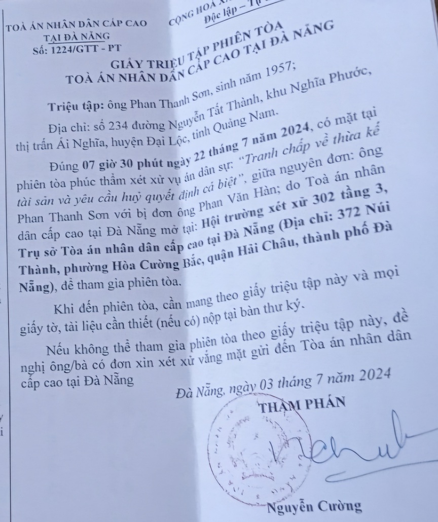 Quảng Nam: Bí ẩn chữ ký người đã mất trong vụ án tranh chấp đất đai- Ảnh 3.