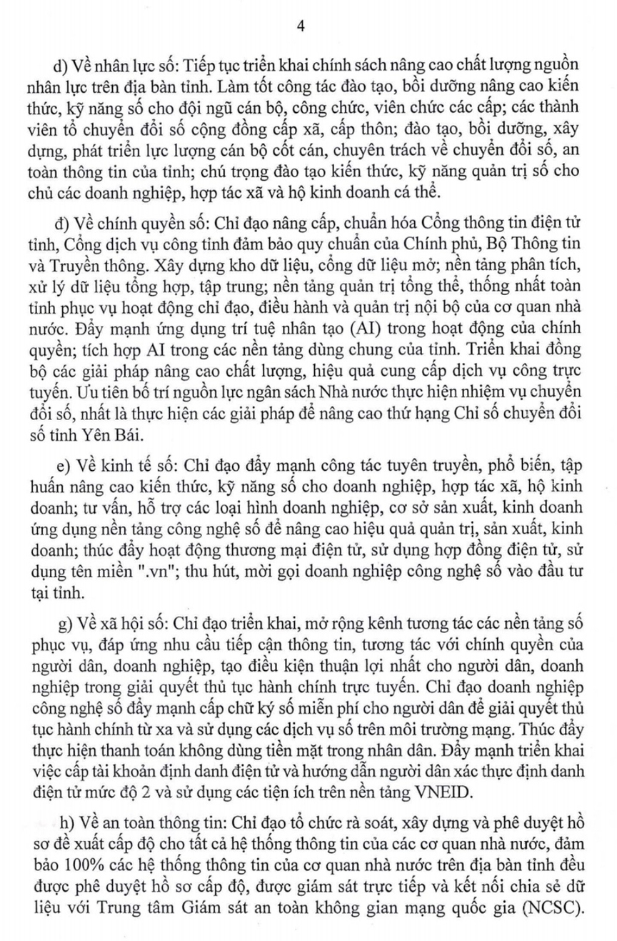 Chỉ thị của Ban Thường vụ Tỉnh ủy Yên Bái về đẩy mạnh các giải pháp nâng cao thứ hạng Chỉ số chuyển đổi số (DTI)- Ảnh 5.