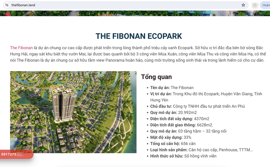 Dự án The Fibonan Hưng Yên: Môi giới rao bán thông tin nhập nhèm, gắn với thương hiệu Ecopark- Ảnh 2.