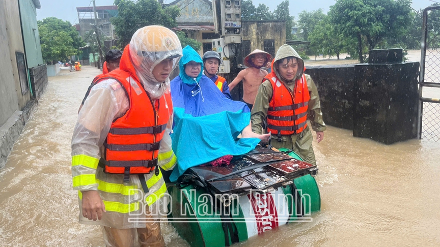 Nam Định: Dồn lực đảm bảo an toàn cho người dân vùng bối trong mưa, lũ- Ảnh 3.