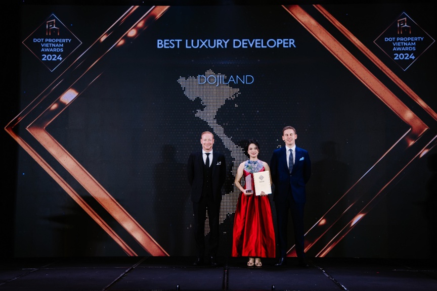 DOJILAND lập hattrick giải thưởng danh giá bậc nhất tại DOT Property Vietnam Awards 2024- Ảnh 1.