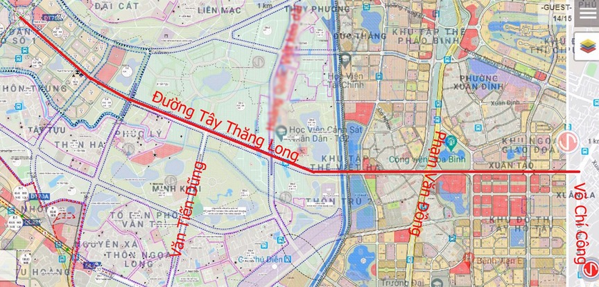 Sắp hình thành tuyến đường dài 6km, góp phần thông suốt khu vực Tây Hồ Tây đến huyện sẽ lên quận của Hà Nội- Ảnh 1.