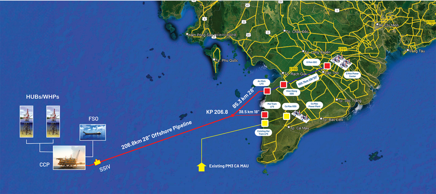 Chuỗi dự án lô B. Nguồn ảnh: PetroVietNam