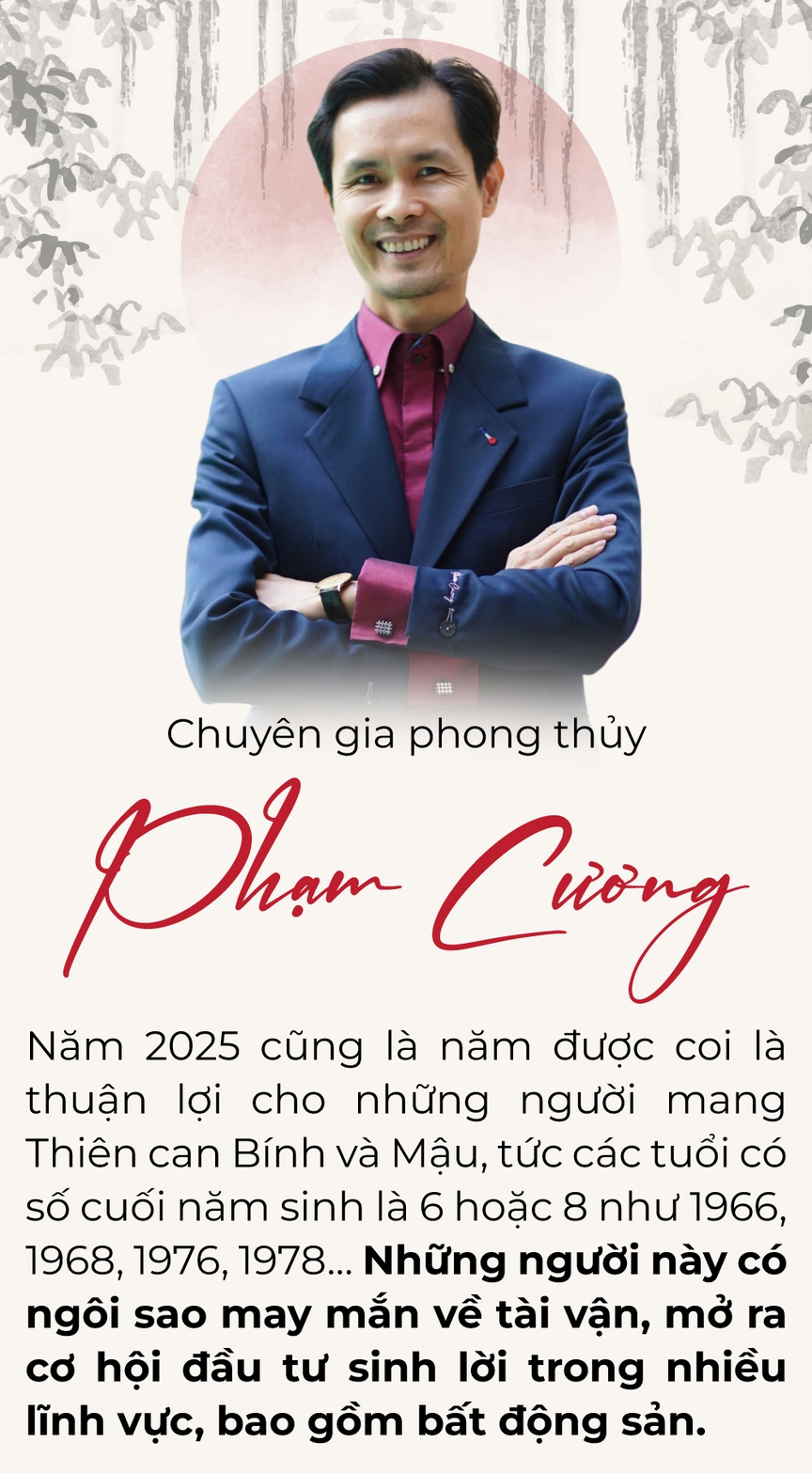 Chuyên gia Phong thủy Phạm Cương: 2025 là năm hấp dẫn để đầu tư BĐS, đặc biệt thuận lợi cho các tuổi có số cuối năm sinh là 6 hoặc 8- Ảnh 3.