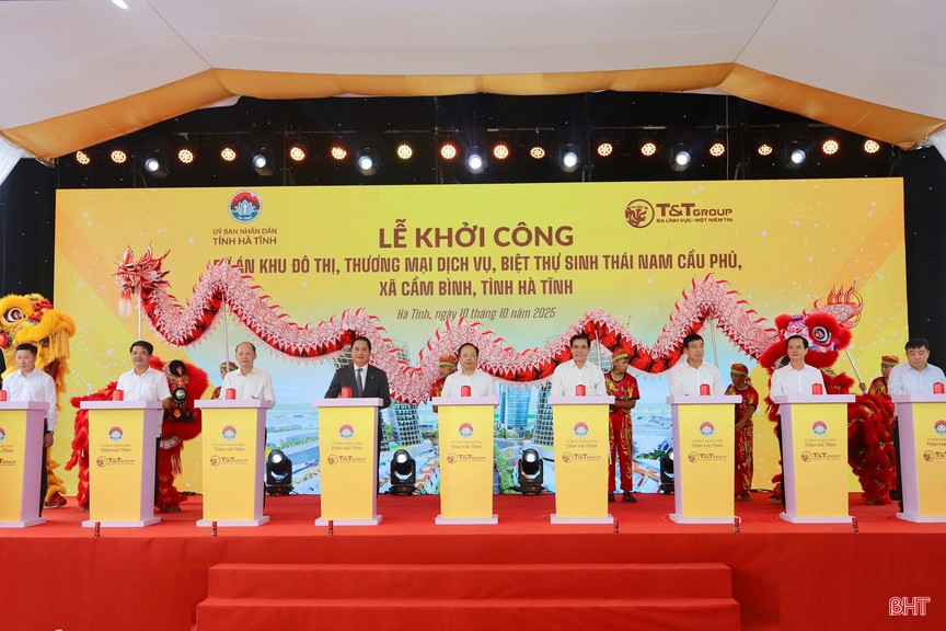 Hình ảnh tại lễ khởi công. Nguồn ảnh: Báo Hà Tĩnh Hình ảnh tại lễ khởi công. Nguồn ảnh: Báo Hà Tĩnh