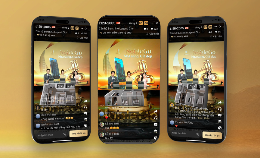 Sunshine Legend City “gây sốt” với công nghệ sa bàn ảo lần đầu xuất hiện trên sóng livestream NobleGo- Ảnh 1. Sunshine Legend City “gây sốt” với công nghệ sa bàn ảo lần đầu xuất hiện trên sóng livestream NobleGo- Ảnh 1.