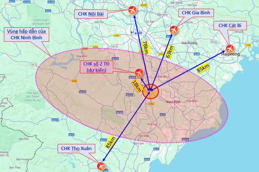 Thông tin mới nhất về vị trí dự kiến xây sân bay quốc tế 720ha tại tỉnh Ninh Bình- Ảnh 2. Thông tin mới nhất về vị trí dự kiến xây sân bay quốc tế 720ha tại tỉnh Ninh Bình- Ảnh 2.