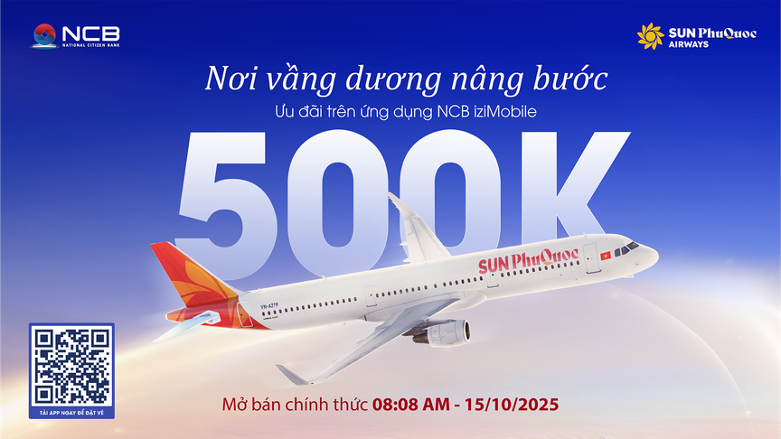 Cất cánh cùng Sun PhuQuoc Airways – Nhận ưu đãi đến 20% khi đặt vé trên NCB iziMobile- Ảnh 1. Cất cánh cùng Sun PhuQuoc Airways – Nhận ưu đãi đến 20% khi đặt vé trên NCB iziMobile- Ảnh 1.