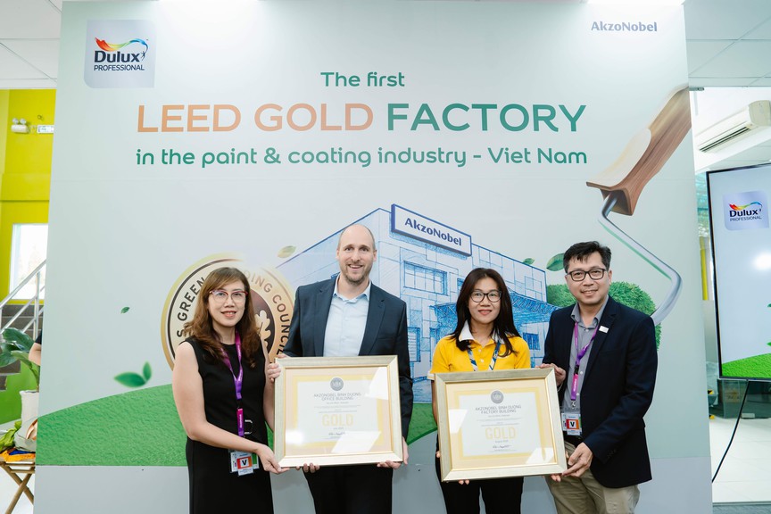 Nhà máy AkzoNobel tại Bình Dương nhận chứng chỉ LEED Gold từ Hội đồng Công trình Xanh Hoa Kỳ- Ảnh 2. Nhà máy AkzoNobel tại Bình Dương nhận chứng chỉ LEED Gold từ Hội đồng Công trình Xanh Hoa Kỳ- Ảnh 2.
