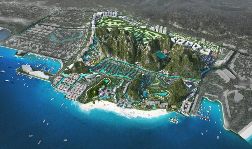 Phối cảnh dự án Tổ hợp du lịch, nghỉ dưỡng, giải trí cao cấp, sân golf và khu dân cư Monbay Vân Đồn. Nguồn ảnh: Internet Phối cảnh dự án Tổ hợp du lịch, nghỉ dưỡng, giải trí cao cấp, sân golf và khu dân cư Monbay Vân Đồn. Nguồn ảnh: Internet