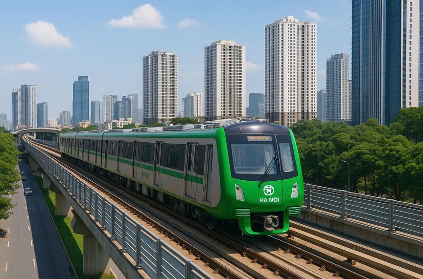 Đường sắt đô thị số 3  (ga Hà Nội - Hoàng Mai). Ảnh minh họa Đường sắt đô thị số 3  (ga Hà Nội - Hoàng Mai). Ảnh minh họa