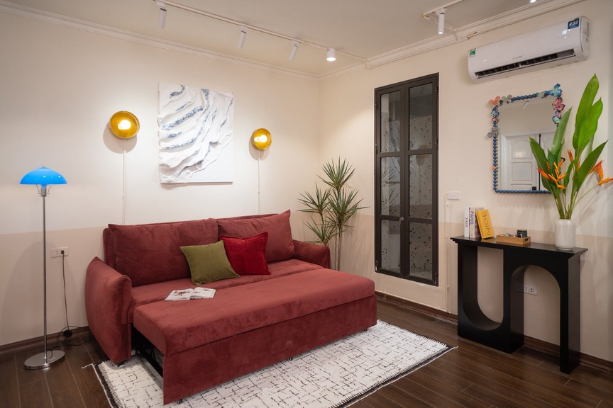 Căn tập thể cũ trong ngõ Phan Đình Phùng ‘lột xác’ thành homestay rực rỡ giữa lòng Hà Nội- Ảnh 4.