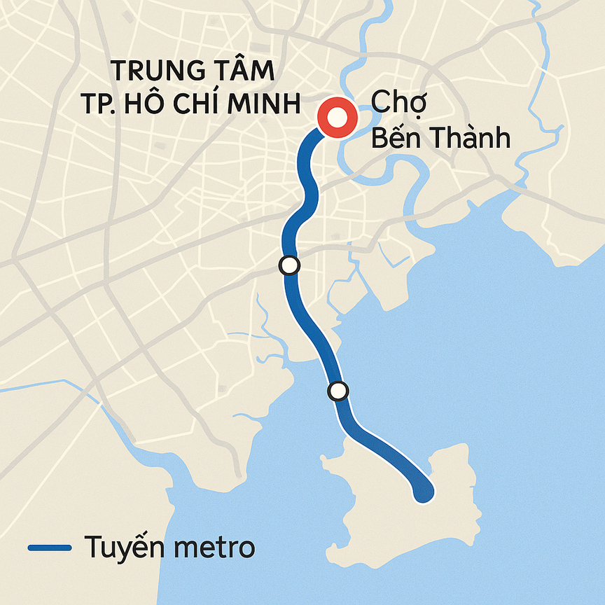 TP.HCM ủng hộ đề xuất kéo dài metro tốc độ cao từ Cần Giờ đến Bến Thành- Ảnh 2. TP.HCM ủng hộ đề xuất kéo dài metro tốc độ cao từ Cần Giờ đến Bến Thành- Ảnh 2.