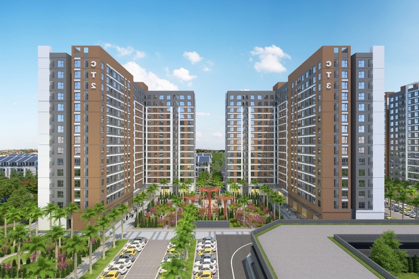 Phối cảnh dự án nhà ở xã hội tại Khu đô thị Tân Phú Hưng . Nguồn ảnh: Newland Phối cảnh dự án nhà ở xã hội tại Khu đô thị Tân Phú Hưng . Nguồn ảnh: Newland