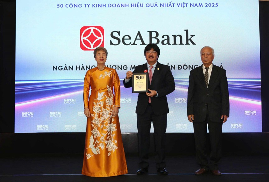 SeABank lần thứ 6 được vinh danh trong Top 50 doanh nghiệp có lợi nhuận xuất sắc nhất Việt Nam năm 2025- Ảnh 1. SeABank lần thứ 6 được vinh danh trong Top 50 doanh nghiệp có lợi nhuận xuất sắc nhất Việt Nam năm 2025- Ảnh 1.