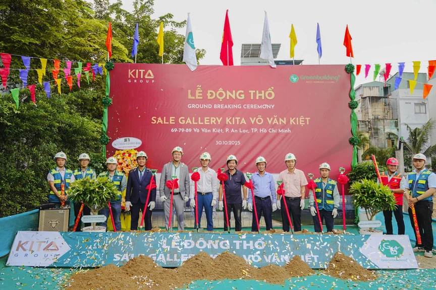 KITA Group động thổ nhà mẫu KITA Võ Văn Kiệt - Ảnh 1. KITA Group động thổ nhà mẫu KITA Võ Văn Kiệt - Ảnh 1.
