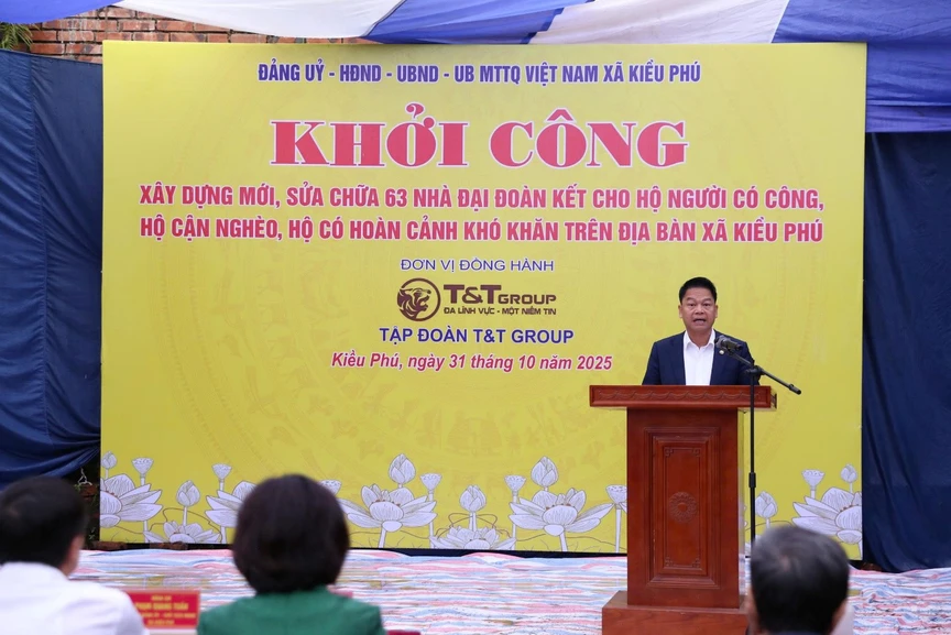 T&T Group tài trợ 13 tỷ đồng xây Nhà Đại đoàn kết và hệ thống camera an ninh tại xã Kiều Phú (Hà Nội)- Ảnh 2. T&T Group tài trợ 13 tỷ đồng xây Nhà Đại đoàn kết và hệ thống camera an ninh tại xã Kiều Phú (Hà Nội)- Ảnh 2.
