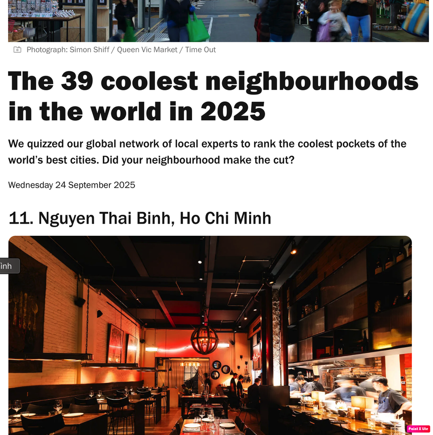 Phường nhỏ của Việt Nam lọt top khu phố 'chất' nhất thế giới năm 2025: Chỉ 0,49km2, từng là khu thương mại cổ nức tiếng- Ảnh 1.